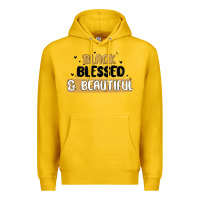 Lemon black blessed & beautiful Premium Hoodie - MaliasSmallBusiness