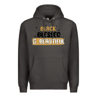 Smoke black blessed & beautiful Premium Hoodie - MaliasSmallBusiness