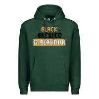 Sports Green black blessed & beautiful Premium Hoodie - MaliasSmallBusiness