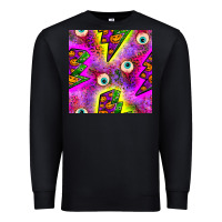 Black halloween thunders seamless pattern Premium Sweatshirt - BundleAndBundleShop