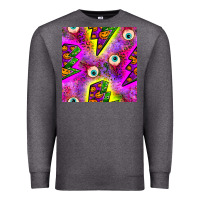 Charcoal Heather halloween thunders seamless pattern Premium Sweatshirt - BundleAndBundleShop