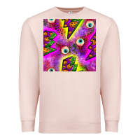 Pale Pink halloween thunders seamless pattern Premium Sweatshirt - BundleAndBundleShop