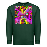 Sports Green halloween thunders seamless pattern Premium Sweatshirt - BundleAndBundleShop