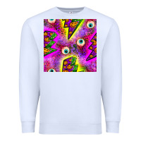 White halloween thunders seamless pattern Premium Sweatshirt - BundleAndBundleShop