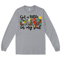 Heather Grey got a little cajun in my soul Long Sleeve Tee - texasbilliewilder