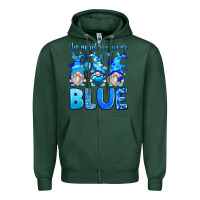 Sports Green in april we wear blue autism gnomes Zipper Hoodie - Zillion Design Studio