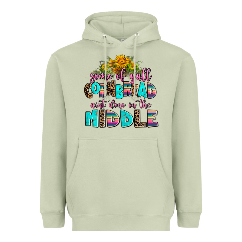Some Of Yall Cornbread Aint Done In The Middle Heavyweight Hoodie by AdoDesignShop | Teevron