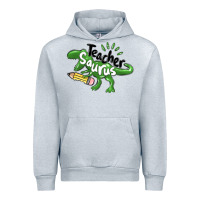 Heather Grey teacher saurus Urban Hoodie - MaliasSmallBusiness