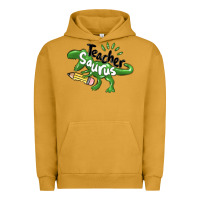 Pigment Peanut Butter teacher saurus Urban Hoodie - MaliasSmallBusiness
