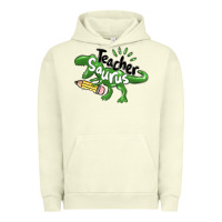 Pigment Pistachio teacher saurus Urban Hoodie - MaliasSmallBusiness