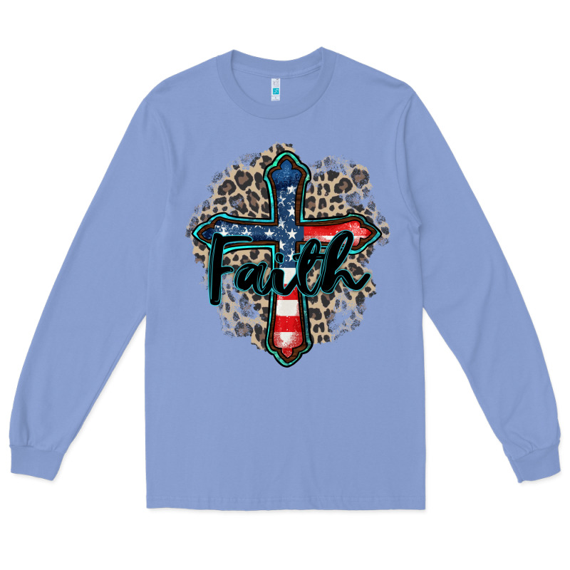 Faith Usa Long Sleeve Tee by Zillion Design Studio | Teevron