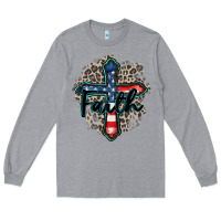 Heather Grey faith usa Long Sleeve Tee - Zillion Design Studio