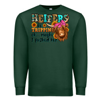 Sports Green heifers be trippin ok maybe i pushed her long hair Premium Sweatshirt - Jasminsmagicworld