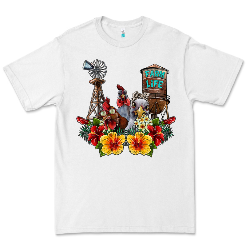 Farm Life Chicken Premium Tee by SublimationCraftShop | Teevron