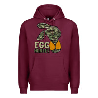 Burgundy egg hunter Premium Hoodie - MaliasSmallBusiness