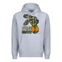 Heather Grey egg hunter Premium Hoodie - MaliasSmallBusiness
