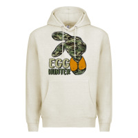 Oatmeal Heather egg hunter Premium Hoodie - MaliasSmallBusiness