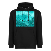 Black turquoise glitter Heavyweight Hoodie - JahusDesignShop