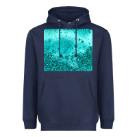 Navy turquoise glitter Heavyweight Hoodie - JahusDesignShop