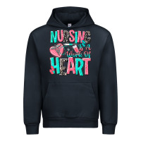 Navy nursing is a work of heart Urban Hoodie - NancyCooperArtShop