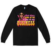 Black afro black boss lady Long Sleeve Tee - texasbilliewilder