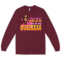 Burgundy afro black boss lady Long Sleeve Tee - texasbilliewilder