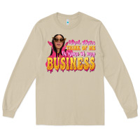 Mushroom afro black boss lady Long Sleeve Tee - texasbilliewilder