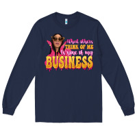 Navy afro black boss lady Long Sleeve Tee - texasbilliewilder