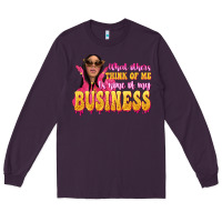 Plum afro black boss lady Long Sleeve Tee - texasbilliewilder