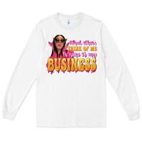 White afro black boss lady Long Sleeve Tee - texasbilliewilder