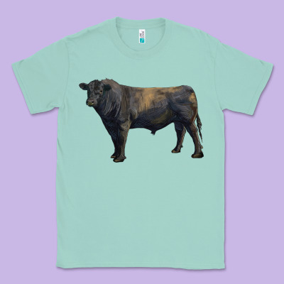 Black Angus Bull Classic Tee Designed By Ranaportraitstore