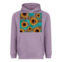Lavender sunflower turquoise glitter Heavyweight Hoodie - JahusDesignShop
