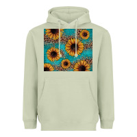Matcha sunflower turquoise glitter Heavyweight Hoodie - JahusDesignShop