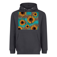Smoke sunflower turquoise glitter Heavyweight Hoodie - JahusDesignShop