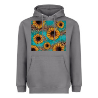Storm sunflower turquoise glitter Heavyweight Hoodie - JahusDesignShop