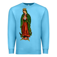 Ocean Blue our lady of guadalupe Premium Sweatshirt - JahusDesignShop