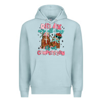 Blue Mist relax we're all crazy it's not competition Premium Hoodie - MaliasSmallBusiness