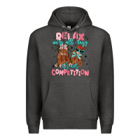 Charcoal Heather relax we're all crazy it's not competition Premium Hoodie - MaliasSmallBusiness