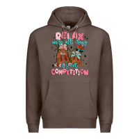 Coffee relax we're all crazy it's not competition Premium Hoodie - MaliasSmallBusiness