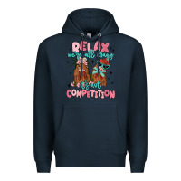 Navy relax we're all crazy it's not competition Premium Hoodie - MaliasSmallBusiness