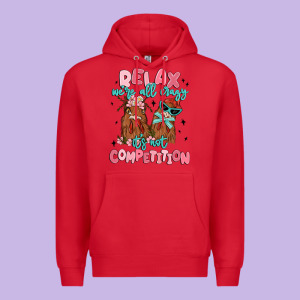 Relax We're All Crazy It's Not Competition Premium Hoodie Designed By Maliassmallbusiness