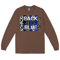 Chestnut back the blue brushstroke Long Sleeve Tee - Zillion Design Studio