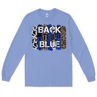 Colony Blue back the blue brushstroke Long Sleeve Tee - Zillion Design Studio