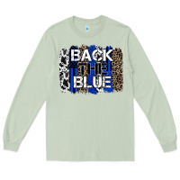 Matcha back the blue brushstroke Long Sleeve Tee - Zillion Design Studio