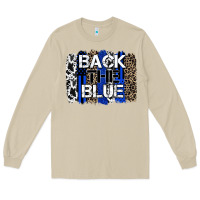 Mushroom back the blue brushstroke Long Sleeve Tee - Zillion Design Studio