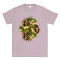 Lilac camouflage and leopard patch  4 Classic Tee - BundleAndBundleShop