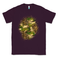 Plum camouflage and leopard patch  4 Classic Tee - BundleAndBundleShop