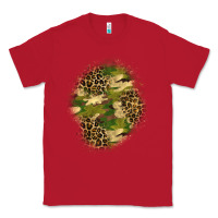 Red camouflage and leopard patch  4 Classic Tee - BundleAndBundleShop