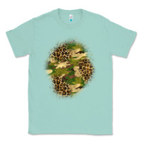 Seafoam camouflage and leopard patch  4 Classic Tee - BundleAndBundleShop