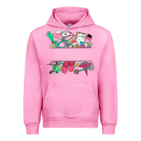 Fuchsia Pink custom name nurse Urban Hoodie - NancyCooperArtShop
